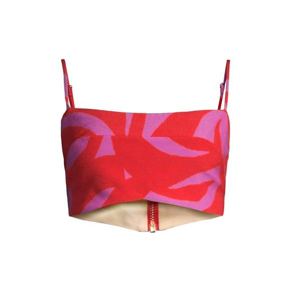 NEW CALA DE LA CRUZ virginia cropped top in gammimagenta - Picture 4 of 4